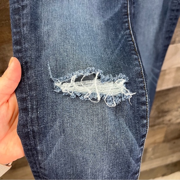 FRAME Le High Distressed Skinny Jeans LHSK231 in Blue Heren - Picture 5 of 10